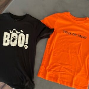 Bundle of 2 NWOT/ as new Boy/Kid Halloween T-Shirts